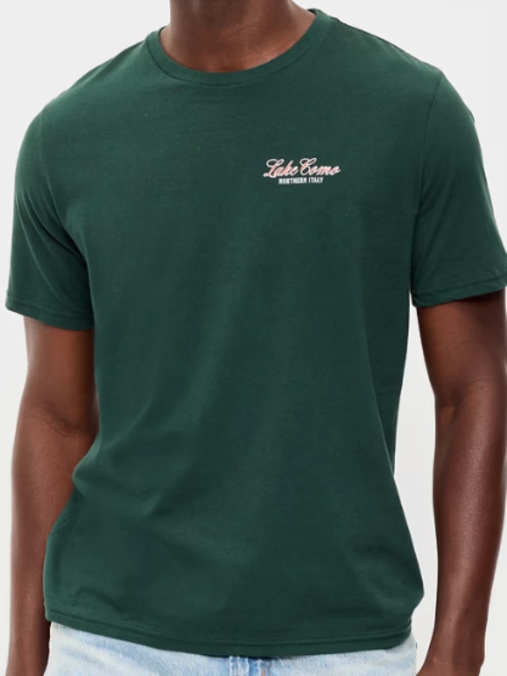 Old Navy Forest Green Lake Como Men's T-Shirt XXL Never Worn